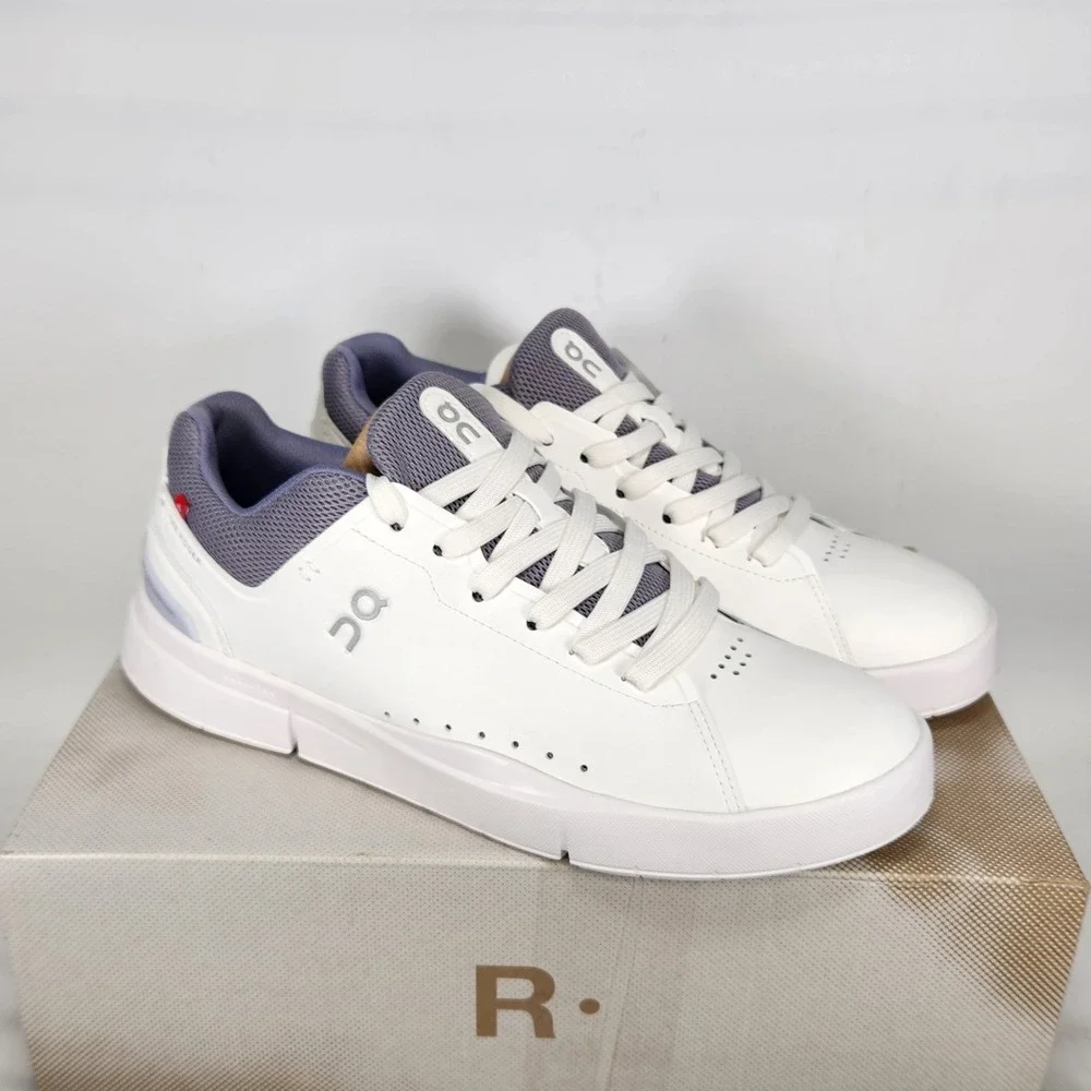 On The Roger Advantage Sneakers Women Size 9 White Fossil Tennis Shoes